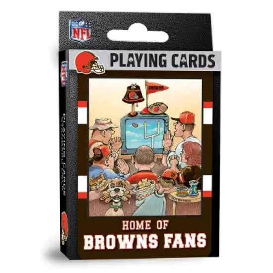 MasterPieces Officially Licensed NFL Cleveland Browns Fan Deck Playing Cards - 54 Card Deck image {1}