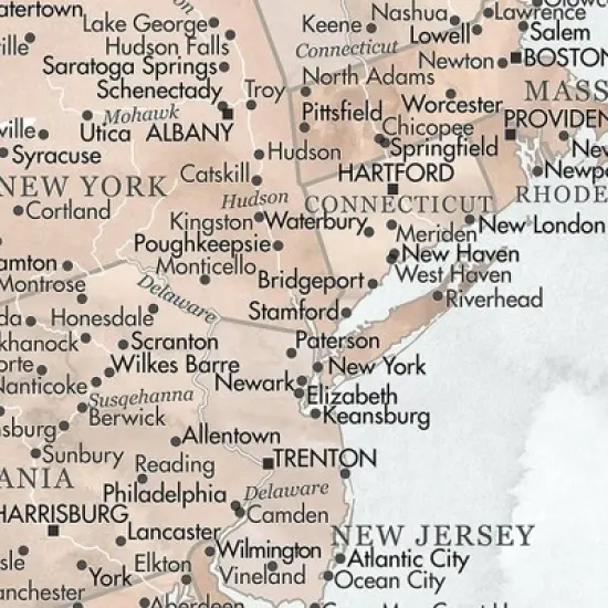 Home Magnetics Weathered Earth US Map - XL image {2}