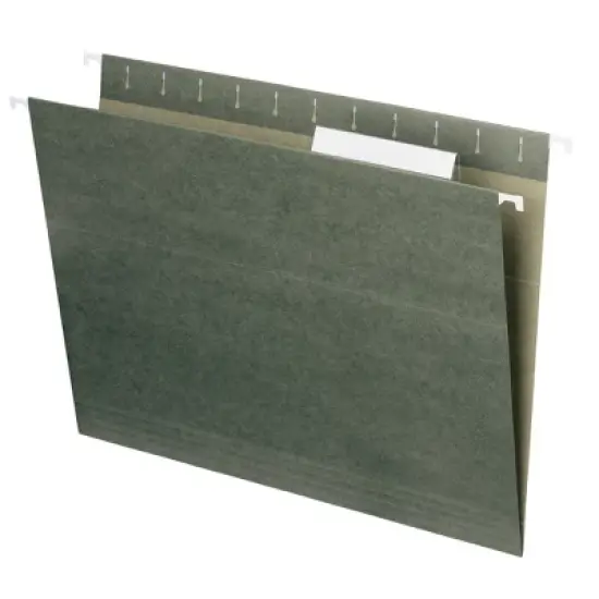 Smead Hanging File Folder with Tab, 1/3-Cut Adjustable Tab, Letter Size, PAPER,  25 per Box (64035) image {6}