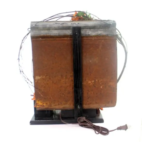 Halloween 17.5 Inch Moon And Owl Electric Figurine Halloween Figurine , Lighted Halloween Decor Lighted Pumpkin Grapevine (1PC) image {2}