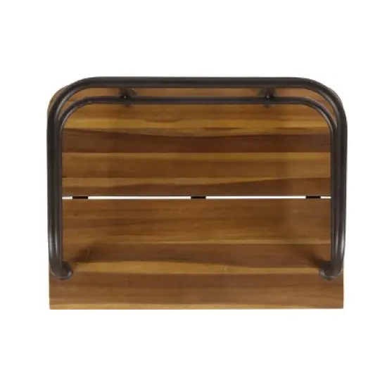 FIONECA Industrial Wood and Metal Dining Chair Set of 2, Rustic Farmhouse Style for Kitchen, Dining Room, or Patio image {10}