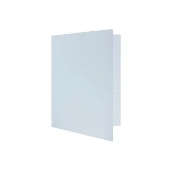 JAM Paper Prem Matte Colored Cardstock Two-Pocket Presentation Folder Baby Blue 28876674D image {3}