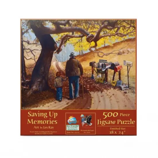 Sunsout Saving Up Memories 500 pc Fathers Day Jigsaw Puzzle 25221 image {2}