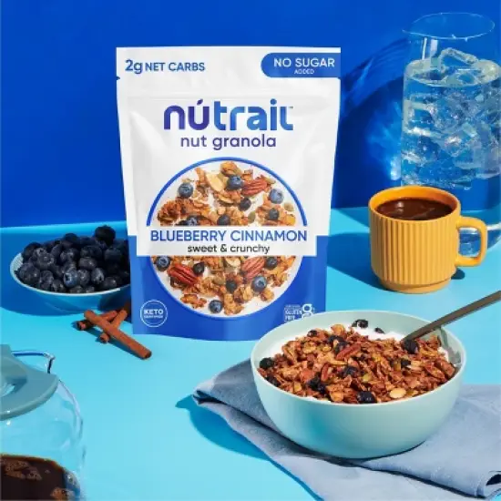 NuTrail Blueberry Cinnamon Granola - 8oz image {3}