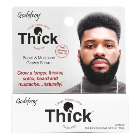 Godefroy Thick&trade;, Beard & Mustache Growth Serum, 0.5 fl oz (15 ml) image {3}