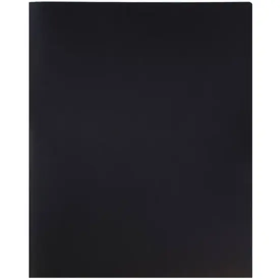 JAM 6pk POP 2 Pocket School Presentation Plastic Folders Black image {4}