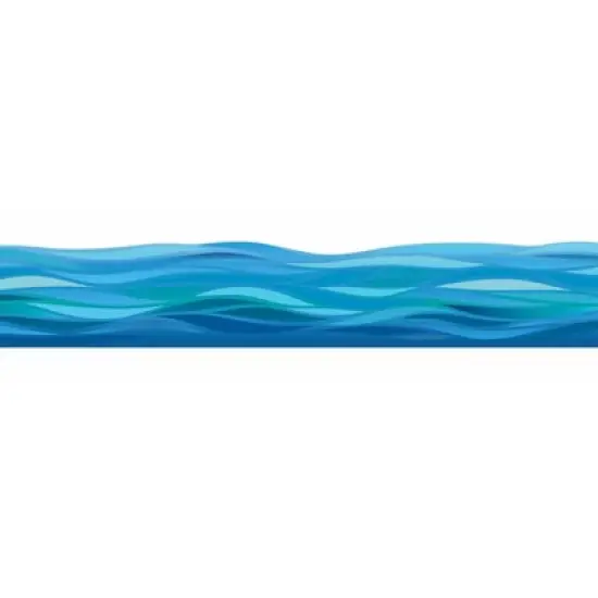 Eureka&reg; Seas the Day Waves Deco Trim&reg;, 37 Feet Per Pack, 6 Packs image {1}