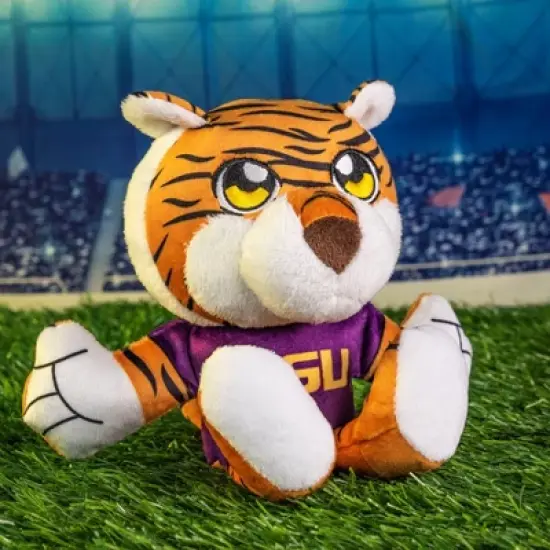 Bleacher Creatures LSU Mike the Tiger 8" Mascot Kuricha Sitting Plush image {5}