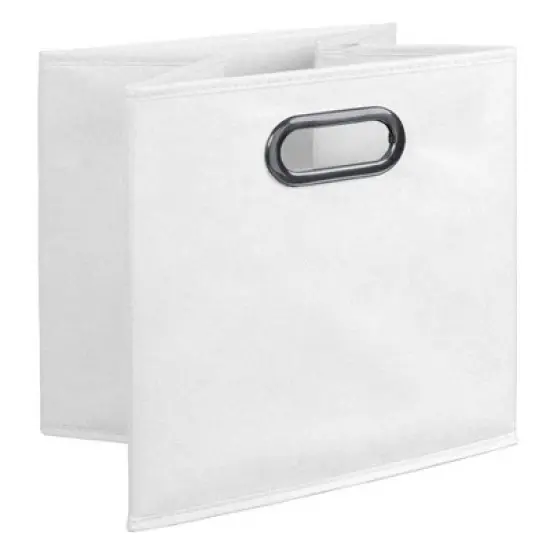 Niche Cubo 6pk Foldable Fabric Storage Bin with Label Holder White image {5}