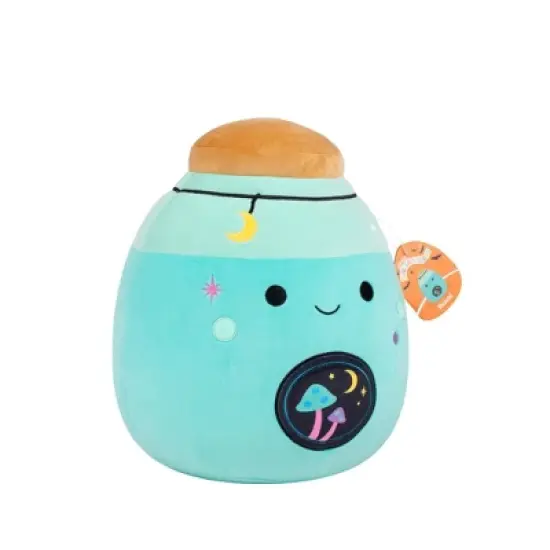 Squishmallows 12" Neon Teal Potion with Black Mushroom Label Medium Plush: Polyester Stuffed Animal Character image {10}