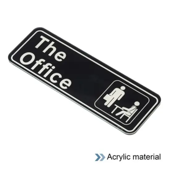 Unique Bargains Smooth Self-Adhesive Decor Home Business the Office Sign image {2}