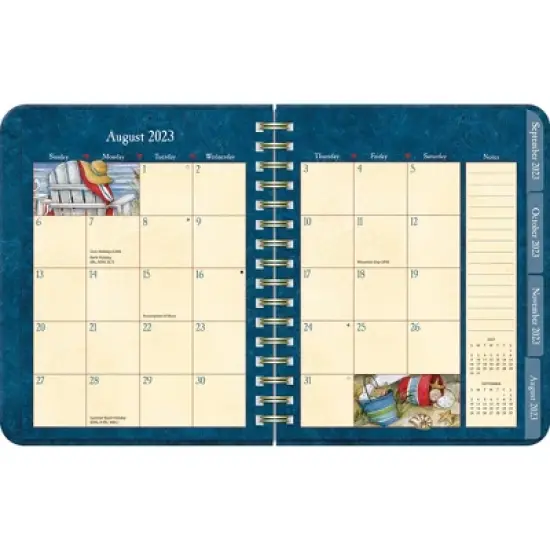 Lang 2023-24 Weekly/Monthly Planner 9.5"x7.5" Deluxe Heart & Home image {1}