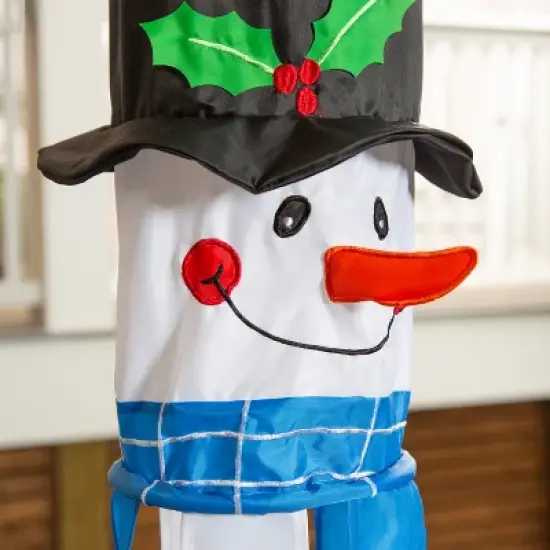 Evergreen Sculpted Snowman Windsock image {1}