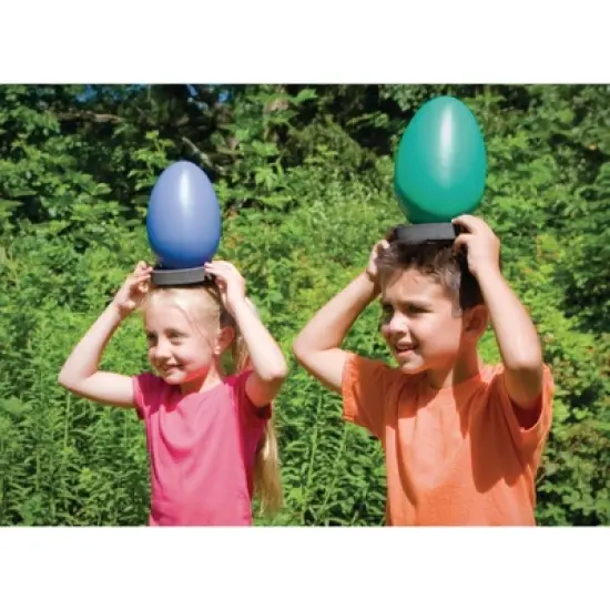 S&S Worldwide Spectrum Jumbo Ostrich Egg And Spoon Set Pk6 image {2}