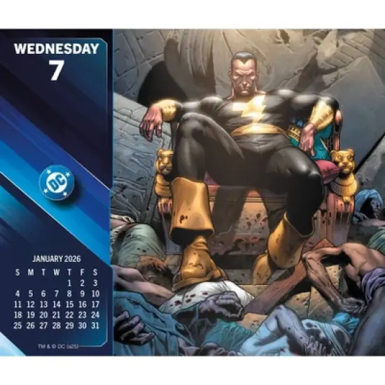 Trends International 2026 DC Comics Dayata Time 6.12"x5.37" Box Calendar image {4}