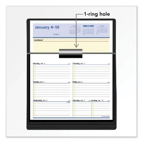 Flip-A-Week Desk Calendar Refill with QuickNotes, 7 x 6, White Sheets, 12-Month (Jan to Dec): 2026 image {2}