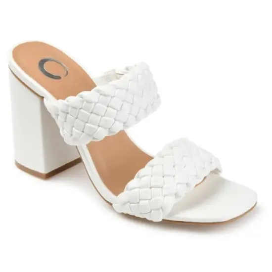 Journee Collection Womens Melissa Open Toe High Block Heel Pumps image {12}