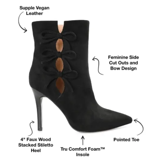 Journee Collection Womens Deandra Tru Comfort Foam Inside Zip Stiletto Booties image {7}