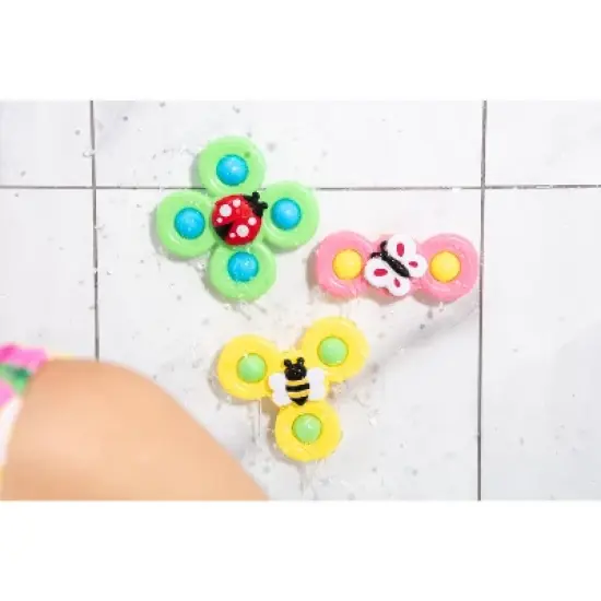 Suction Cup Spinner Toys for Toddlers, Suction Cup Fidget Spinner Bath Toys, Spinning Top Baby Sensory Toys for Toddlers 1-3 Boys Girls image {11}