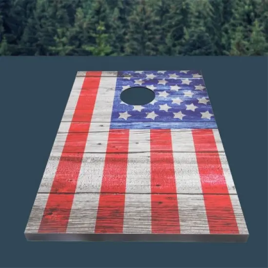 Hammer + Axe Game Bean Bag Toss Deluxe Game - Blue/Red image {2}