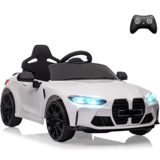 12V Kids Electric Ride-On Sports Car with Remote Control, 3 Speeds, LED Lights, Opening Doors, Battery Powered Toy Car for Toddlers Ages 3-7 image {10}