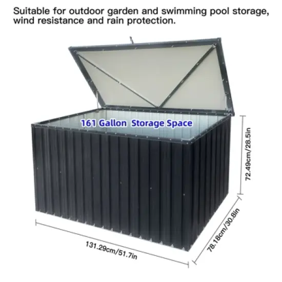 Gulches Outdoor Metal Storage Box Store Small image {3}