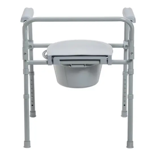 McKesson Folding Commode Chair, 350 lbs Capacity, 1 Count image {2}