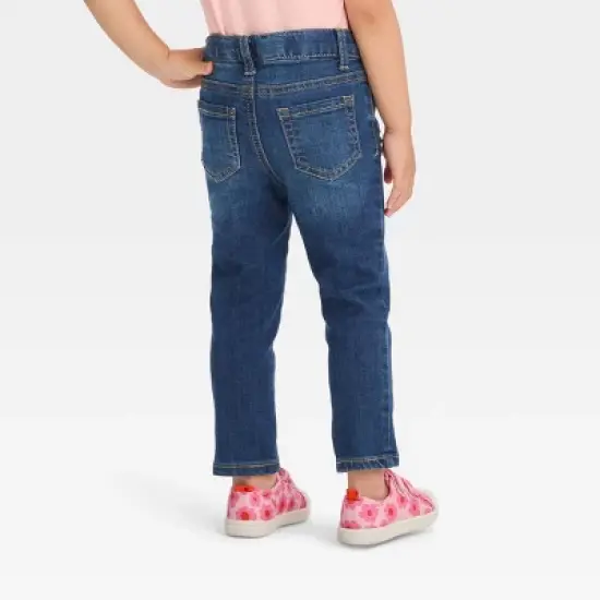 Toddler Skinny Dark Rip Repair Jeggings - Cat & Jack&trade; Dark Blue image {1}