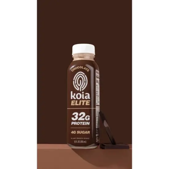 Koia Elite Chocolate 32g Protein Plant-Based Shake - 12oz image {4}