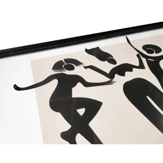 36" x 24" Paper Dolls 3D Collage Framed Art Black - Opalhouse&trade; designed with Jungalow&trade; image {2}