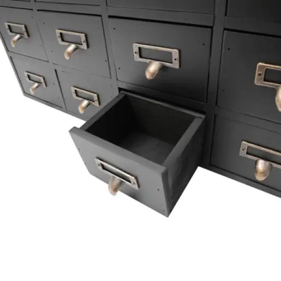 YIYIBYUS Traditional 16 Drawers Wood Apothecary Chest Storage Cabinet image {4}