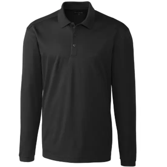 Clique Spin Eco Performance Pique Long Sleeve Mens Polo image {11}