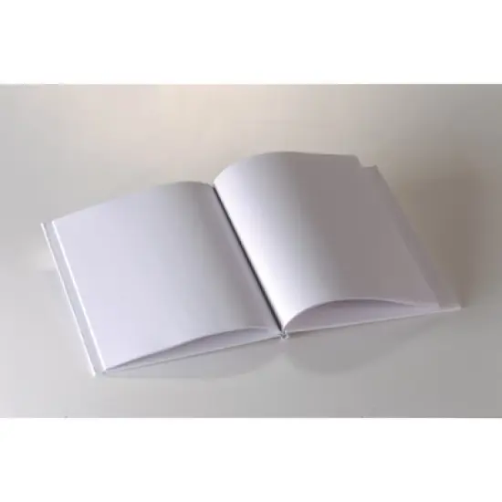 Young Authors Blank Hardcover Book, White Pages, 5" x 4" Portrait, 14 Sheets/28 Pages, Pack of 12 image {2}