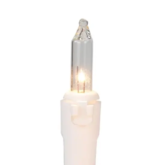 Northlight Mini Incandescent Christmas Lights - Blue and Clear - 7' White Wire - 35ct image {3}