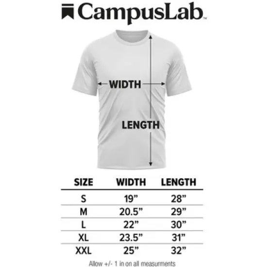 Campus Lab Valdosta State University Adult Men's Sport Active T-Shirt Left Chest Logo image {5}