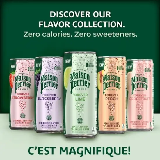 Maison Perrier Lime Sparkling Water - 8pk/11.15 fl oz Cans image {10}