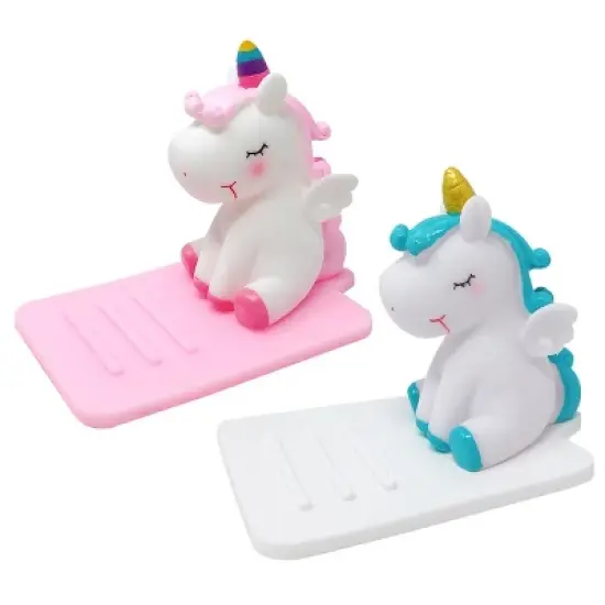 Wrapables Novelty Unicorn Hands Free Phone Stand (Set of 2) image {11}