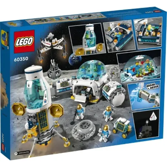 LEGO City Lunar Research Base Space Astronaut Toy Set 60350 image {3}