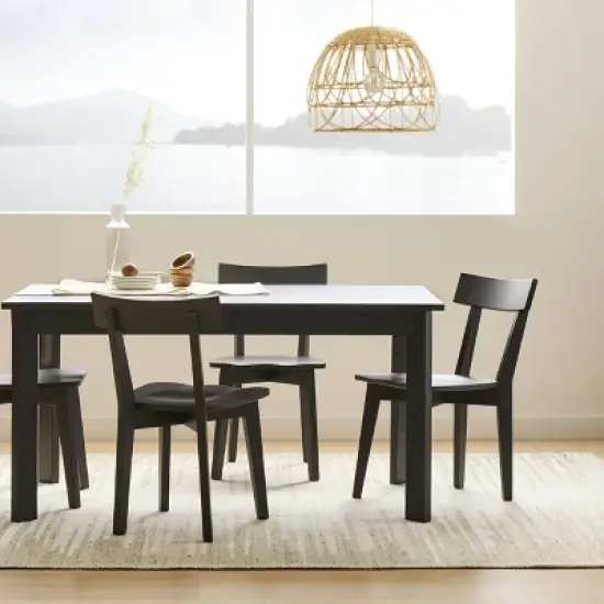 Bombelli Modern Extendable Dining Table Black - Threshold&trade; image {5}