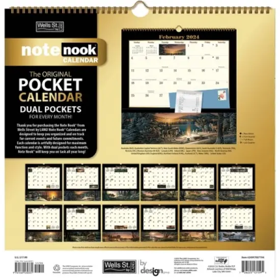 Lang 2024 Wall Calendar 12"x12" Terry Redlin image {2}