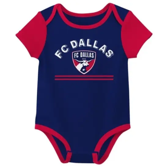 MLS FC Dallas Infant Boys' 3pk Bodysuit image {2}