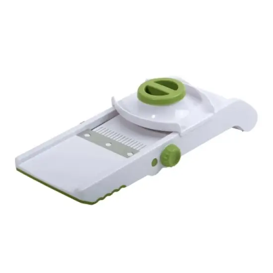 GoodCook Ready Mandoline Slicer: Kitchen Tool, Plastic & Stainless Steel, Hand Wash, Green & Silver image {2}