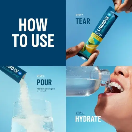 Liquid I.V. Hydration Multiplier Variety Pack, Lemon Lime & Passion Fruit, 30ct image {6}
