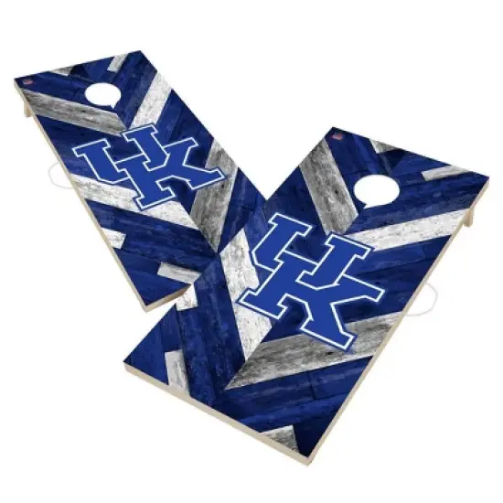 NCAA Kentucky Wildcats 2'x4' Solid Wood Cornhole Board image {1}