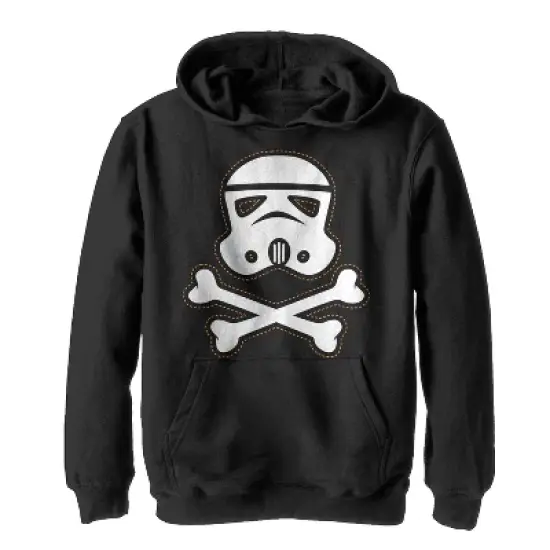 Boy's Star Wars Halloween Stormtrooper Crossbones Pull Over Hoodie image {2}