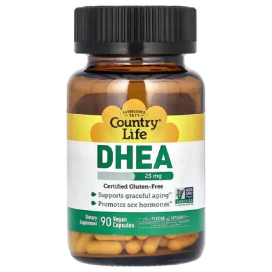 Country Life DHEA, 25 mg, 90 Vegan Capsules image {3}
