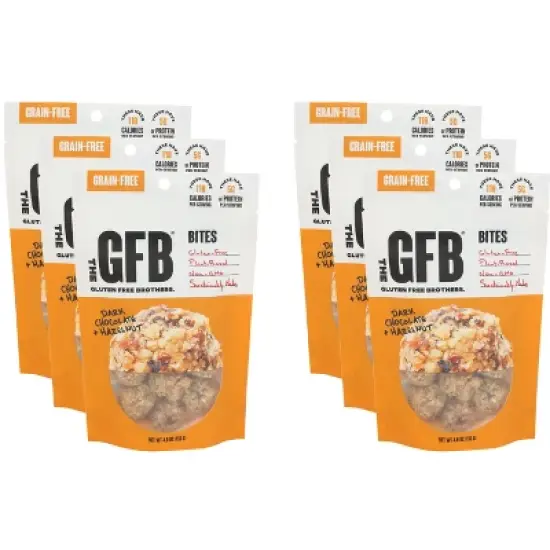 The GFB Bites Dark Chocolate Hazelnut  - 4 oz (Case of 6) image {2}