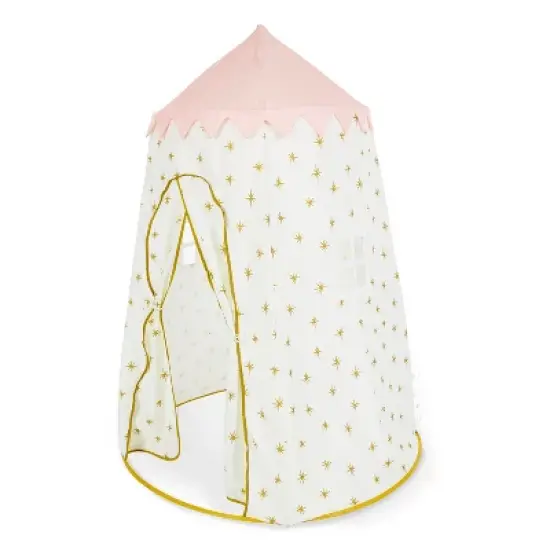 Wonder&Wise 1011205615 Indoor Childrens Kids Toddler Foldable Canvas Pop Up Play Tent House Toy for Ages 3 and Up, Starburst image {1}