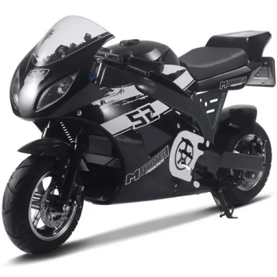 MotoTec 1000w 48v Electric Superbike Black image {7}