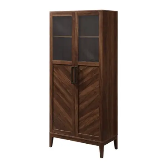 68" Boho Modern Tall Storage Wood Cabinet - Saracina Home image {17}